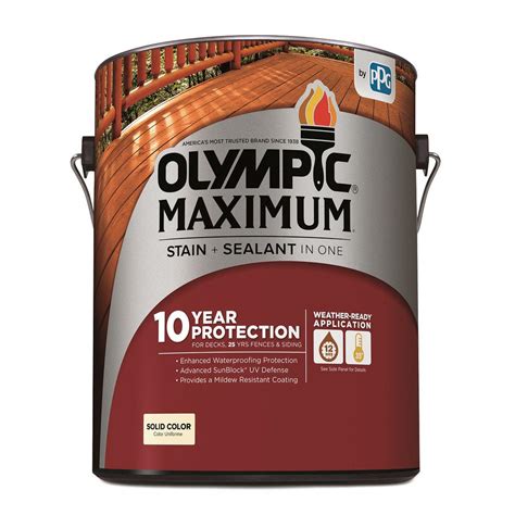 Olympic Paints and Stains MAXIMUM Stain + Sealant in One Solid Color tv commercials