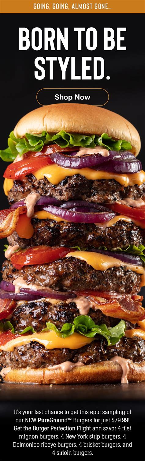 Omaha Steaks Burger Perfection Flight tv commercials