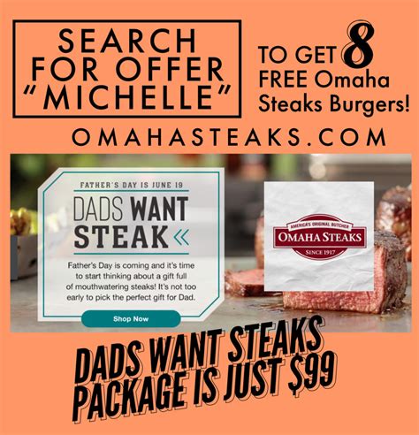 Omaha Steaks Dads Want Steak Package tv commercials