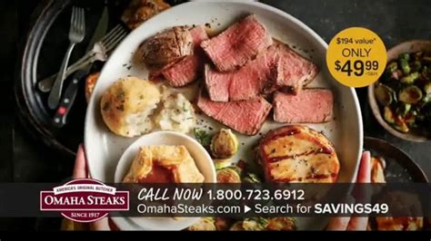 Omaha Steaks Savings Celebration Package tv commercials