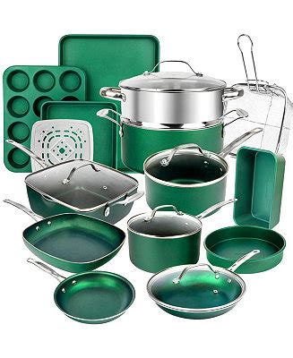 OrGreenic 10-Piece Diamond Granite Cookware Set