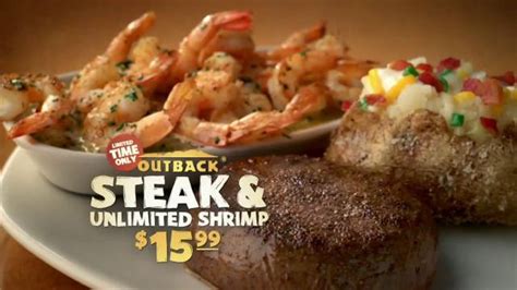 Outback Steakhouse Steak and Unlimited Shrimp logo