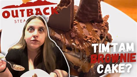 Outback Steakhouse Tim Tam Brownie Cake logo