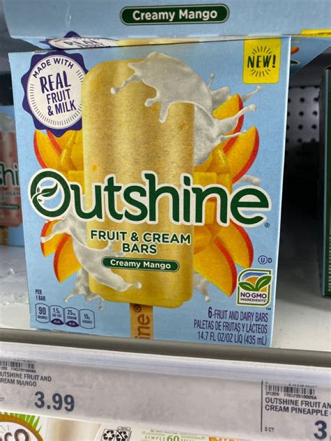 Outshine Creamy Mango Fruit & Cream Bars logo