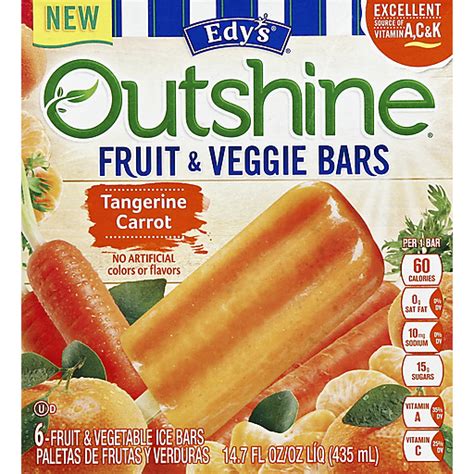 Outshine Fruit & Veggie Bars Tangerine Medley