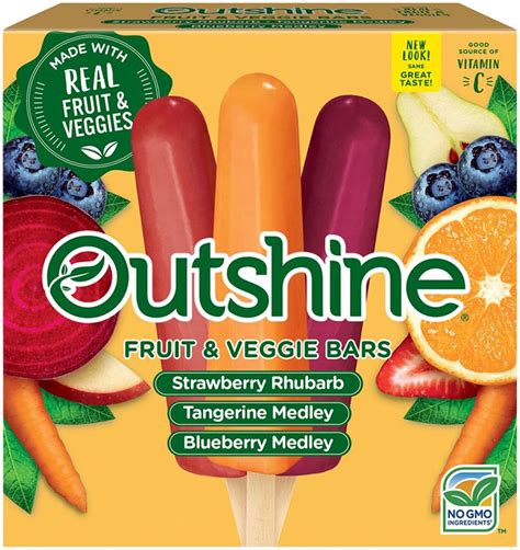 Outshine Fruit & Veggie Bars: Blueberry Medley logo