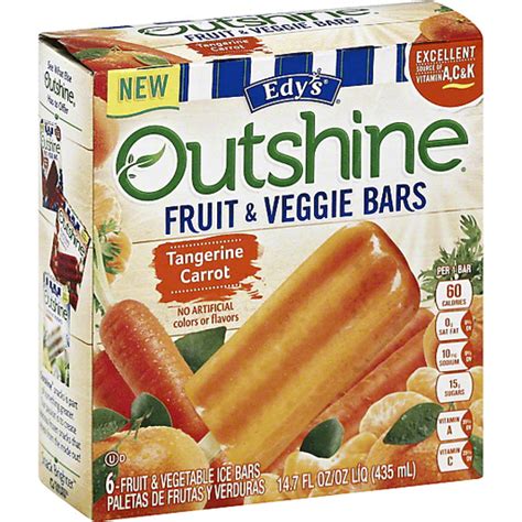 Outshine Fruit & Veggie Bars: Tangerine Carrot logo