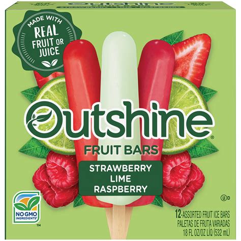 Outshine Strawberry, Lime & Raspberry Fruit Bars logo