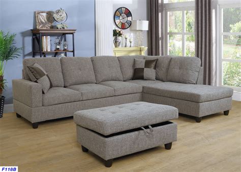 Overstock.com Modern Sectional Sofa Couch L Shaped With Chaise Storage Ottoman logo