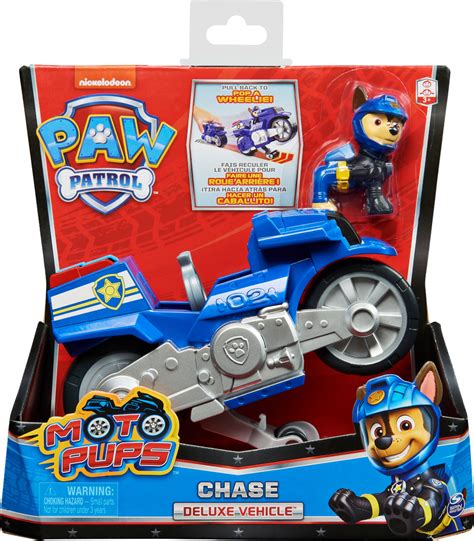 PAW Patrol Moto Pups Chase’s Deluxe Pull Back Motorcycle logo