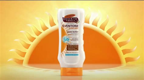 Palmers Cocoa Butter Formula Eventone Suncare TV commercial - No White Residue