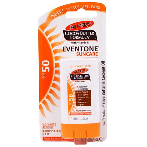 Palmer's Eventone Suncare Sunscreen Stick SPF 50 logo