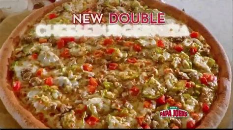Papa John's Double Cheeseburger Pizza TV Spot created for Papa Johns