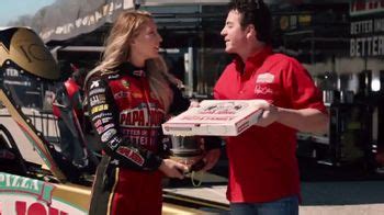 Papa John's Double XL TV Spot, 'NHRA: Less Dough' Featuring Leah Pritchett featuring Papa John (John Schnatter)