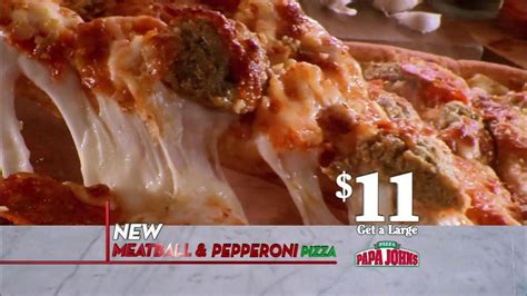 Papa Johns Meatball and Pepperoni Pizza TV commercial - Taste of Italy