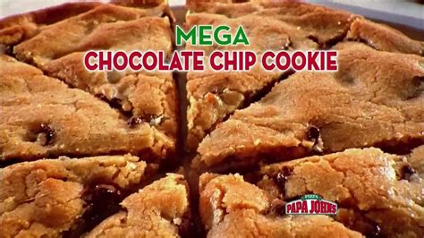 Papa Johns Mega Chocolate Chip Cookie TV commercial