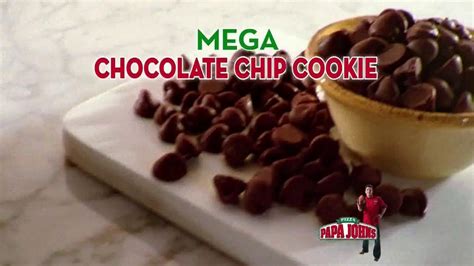 Papa Johns Mega Chocolate Chip Cookie TV commercial