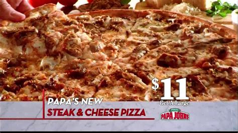 Papa Johns Steak & Cheese Pizza TV commercial - Better Ingredients