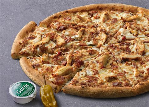 Papa Johns BBQ Chicken & Bacon Pizza logo