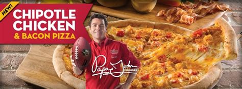 Papa Johns Chipotle Chicken & Bacon Pizza logo