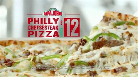 Papa Johns Philly Cheesesteak Pizza logo