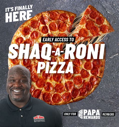 Papa Johns Shaq-a-Roni logo