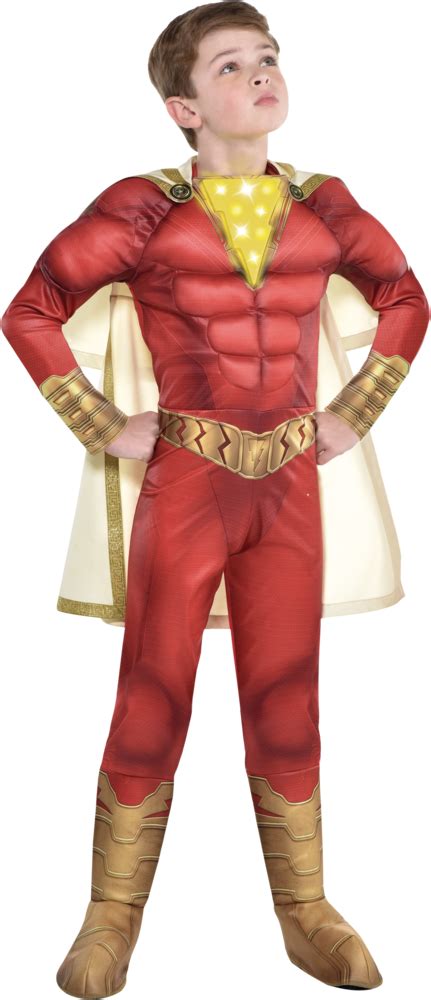 Party City Child Light-Up Shazam Muscle Costume logo