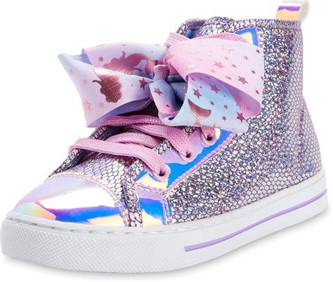 Payless Shoe Source Girls' JoJo Legacee Sneaker High-Top - Rainbow Glitter logo