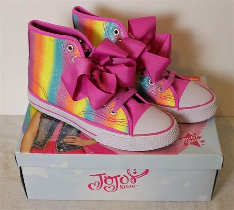 Payless Shoe Source Girls' JoJo Legacee Sneaker High-Top - Rainbow Glitter logo