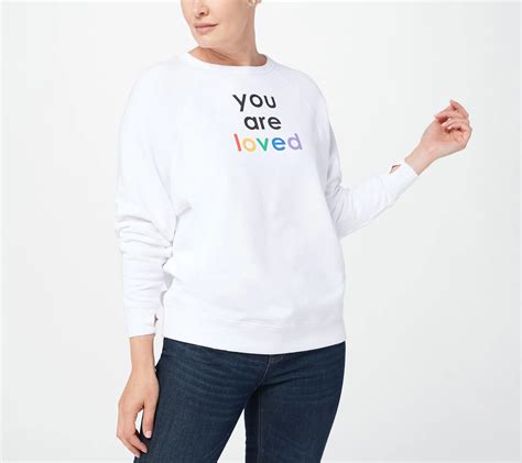 Peace Love World French Terry Sweatshirt logo