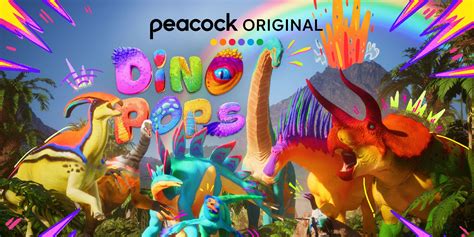 Peacock TV Dino Pops logo
