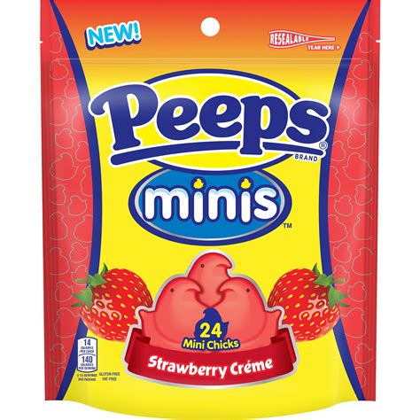 Peeps Mini Strawberry Cream logo