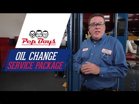 PepBoys Oil Change Package tv commercials