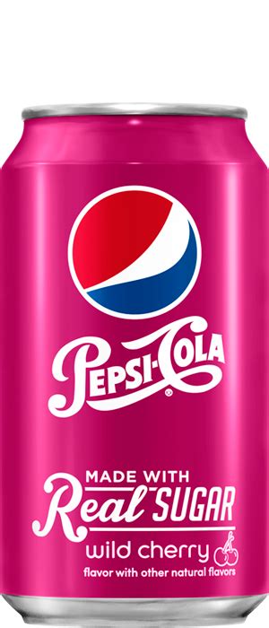 Pepsi Cola Made with Real Sugar Wild Cherry