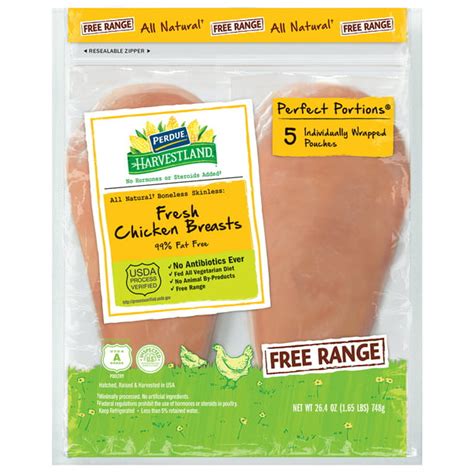 Perdue Farms Harvestland Perfect Portions Boneless, Skinless Chicken Breast