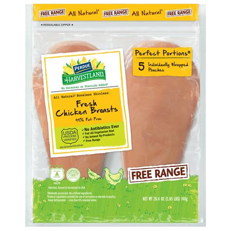 Perdue Farms Harvestland Perfect Portions Boneless, Skinless Chicken Breast logo