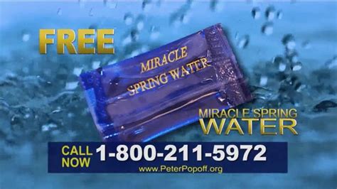 Peter Popoff Ministries Miracle Spring Water TV Spot, 'Miracle Debt Cancellation'