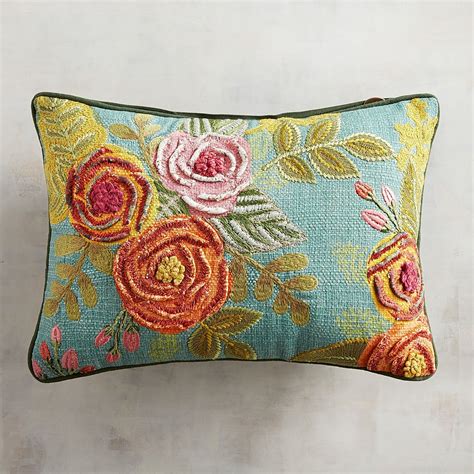 Pier 1 Imports Flourish Flowers Lumbar Pillow logo