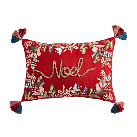 Pier 1 Imports Noel Floral Lumbar Pillow logo