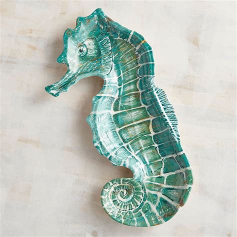 Pier 1 Imports Spike the Seahorse Melamine Salad Plate logo