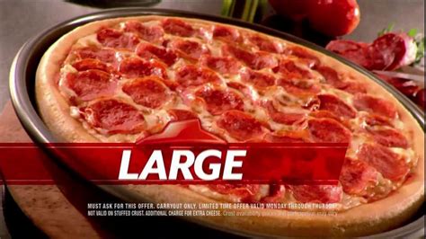 Pizza Hut $6.55 Large One-Topping Carryout TV Spot