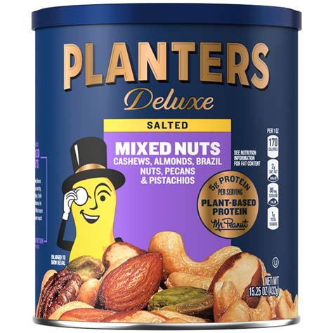 Planters Deluxe Salted Mixed Nuts logo