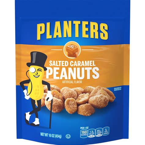 Planters Salted Caramel Peanuts logo