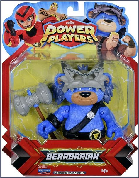 Playmates Toys Power Players Bearbarian Action Figure logo