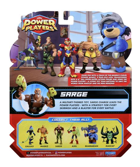 Playmates Toys Power Players Sarge Action Figure logo