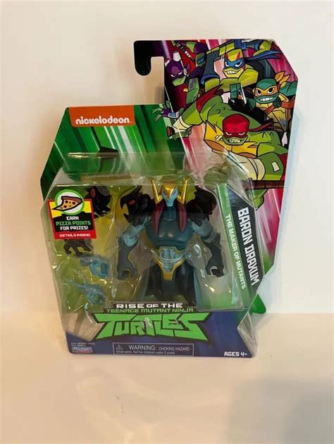 Playmates Toys Rise of the Teenage Mutant Ninja Turtles Baron Draxum Figure logo