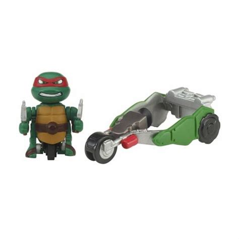 Playmates Toys T-Sprints Rapid-Assault Raph & Stealth Bike logo