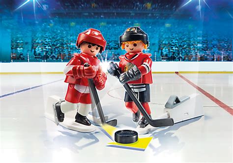 Playmobil NHL Blister Chicago Blackhawks vs. Detroit Red Wings logo