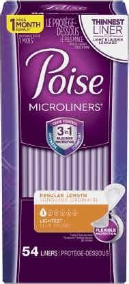 Poise Microliners tv commercials