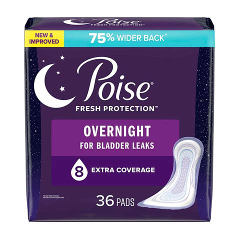 Poise Overnight Pads logo